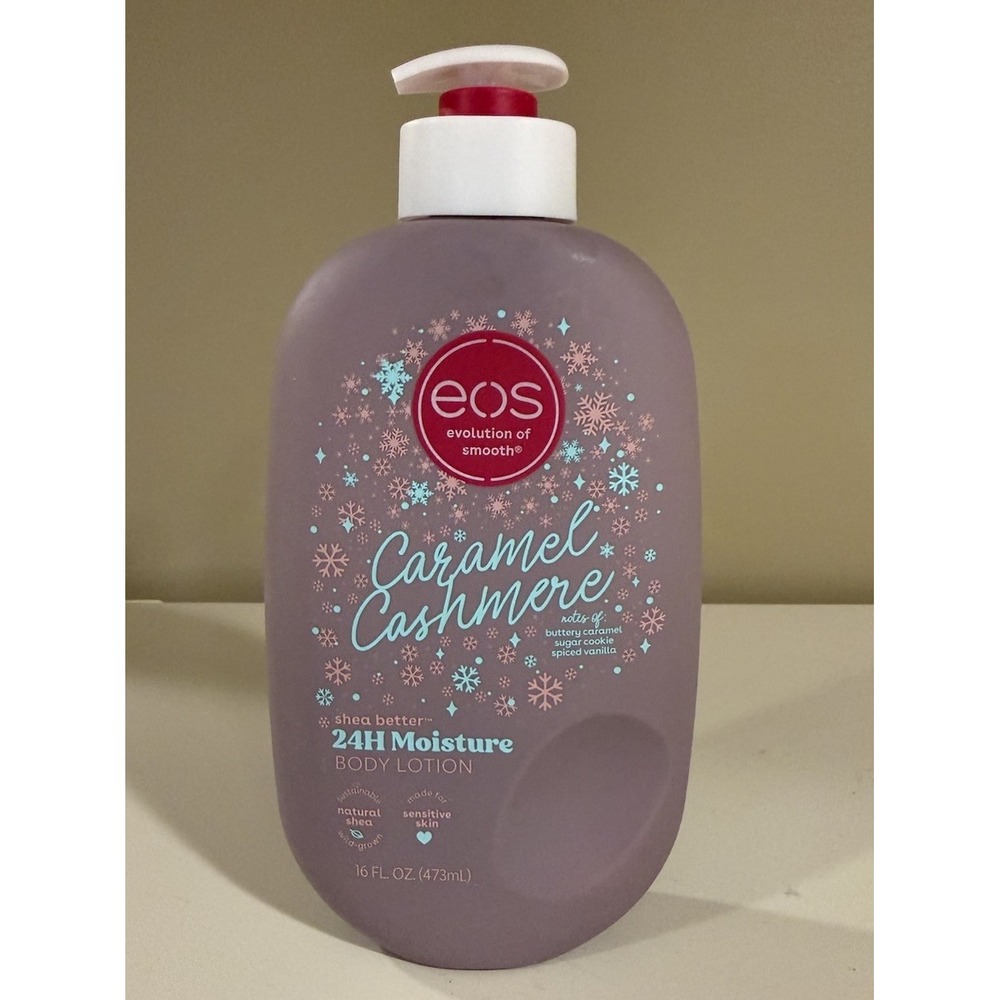EOS Holiday Caramel Cashmere Body Lotion Limited Edition 16 oz. Bottle New
